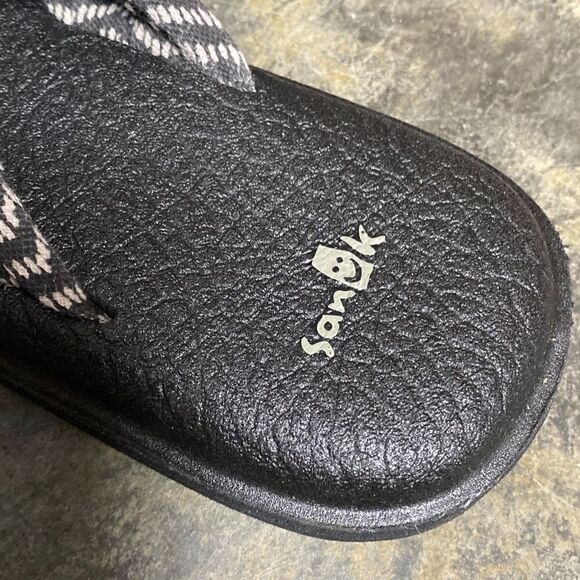Sanuk Yoga Sling 2-Flip-Flop-Sandal Black Natural Congo Size 11 - Picture 7 of 8